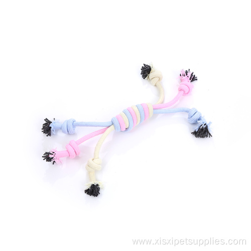 Bite molar interaction cotton rope dog chew toys